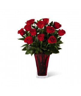 The FTD In Love with Red Roses Bouquet